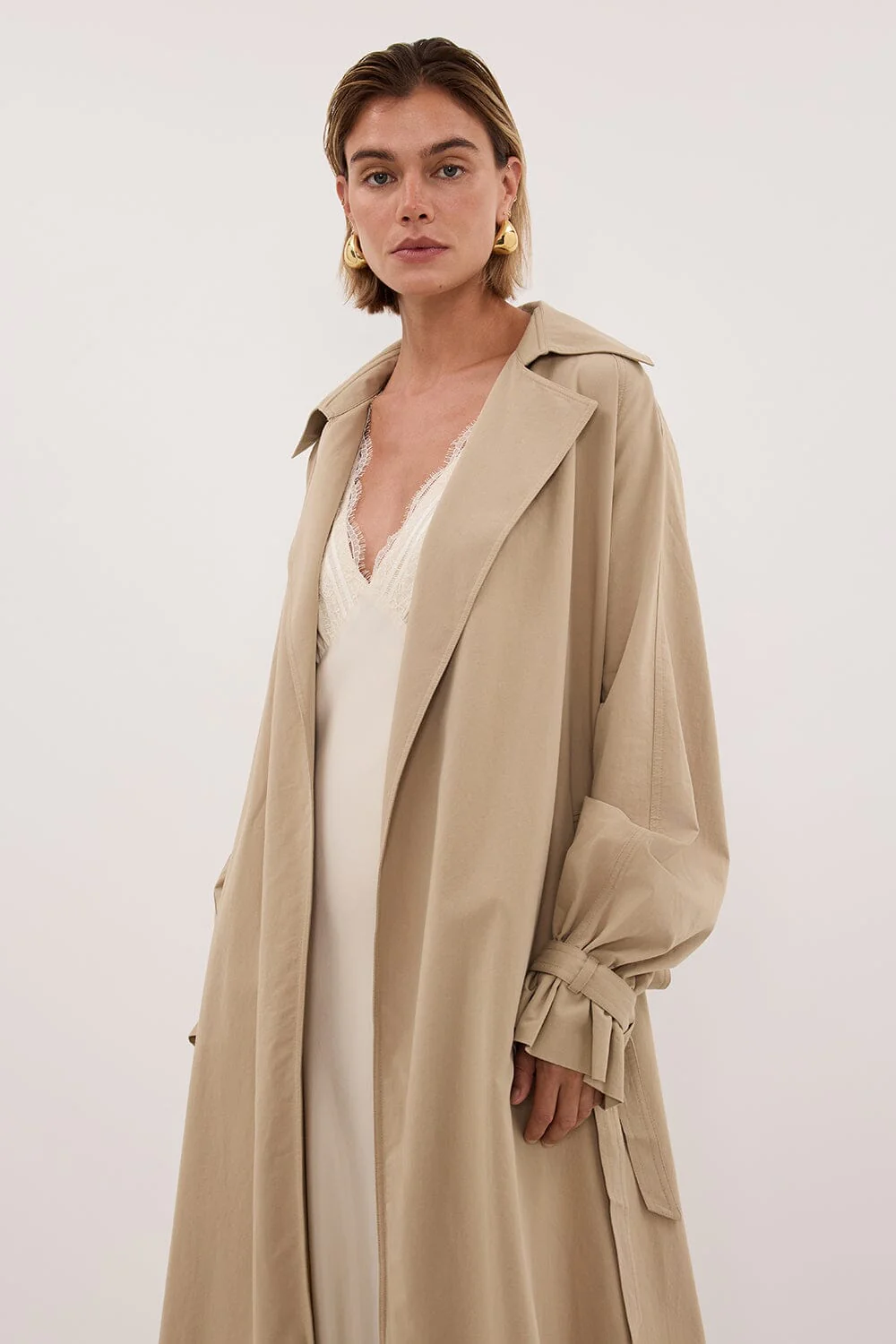 NINA STONE LIGHTWEIGHT TRENCH COAT - Image 2