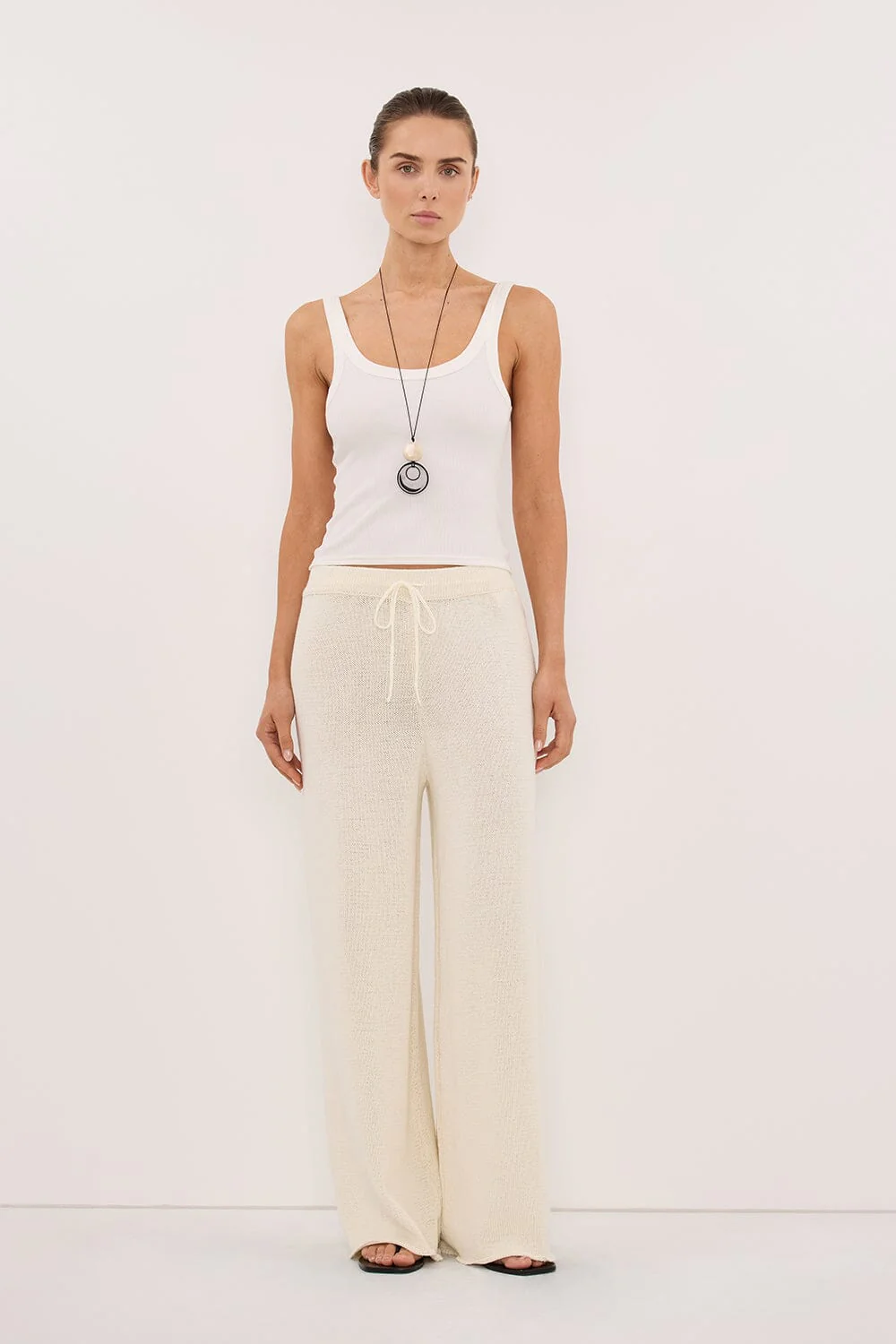 ORIA NATURAL COTTON KNIT PANT