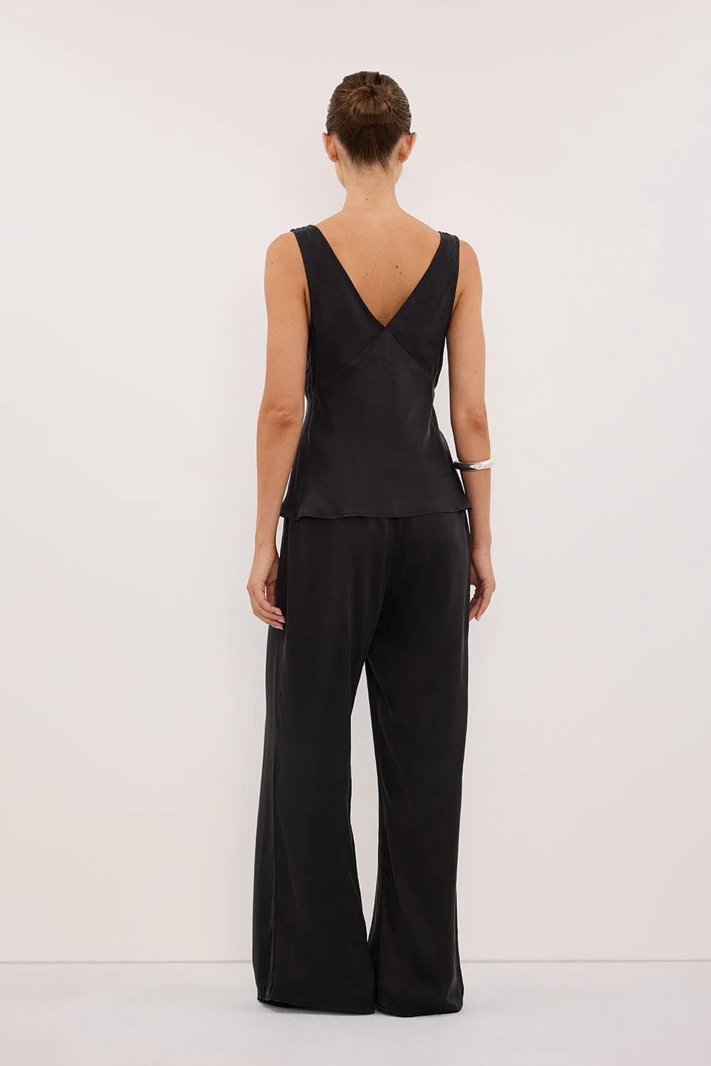 PIPPA BLACK SILK PANT - Image 3