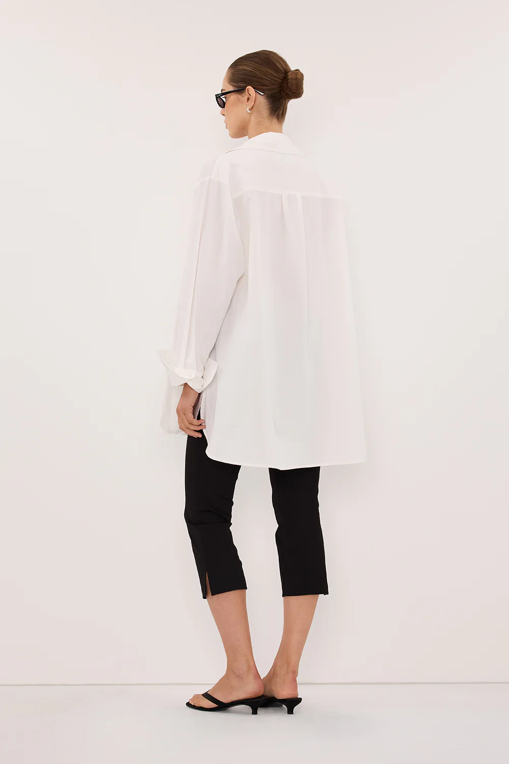 RAE WHITE LIGHT WEIGHT COTTON SHIRT - Image 3