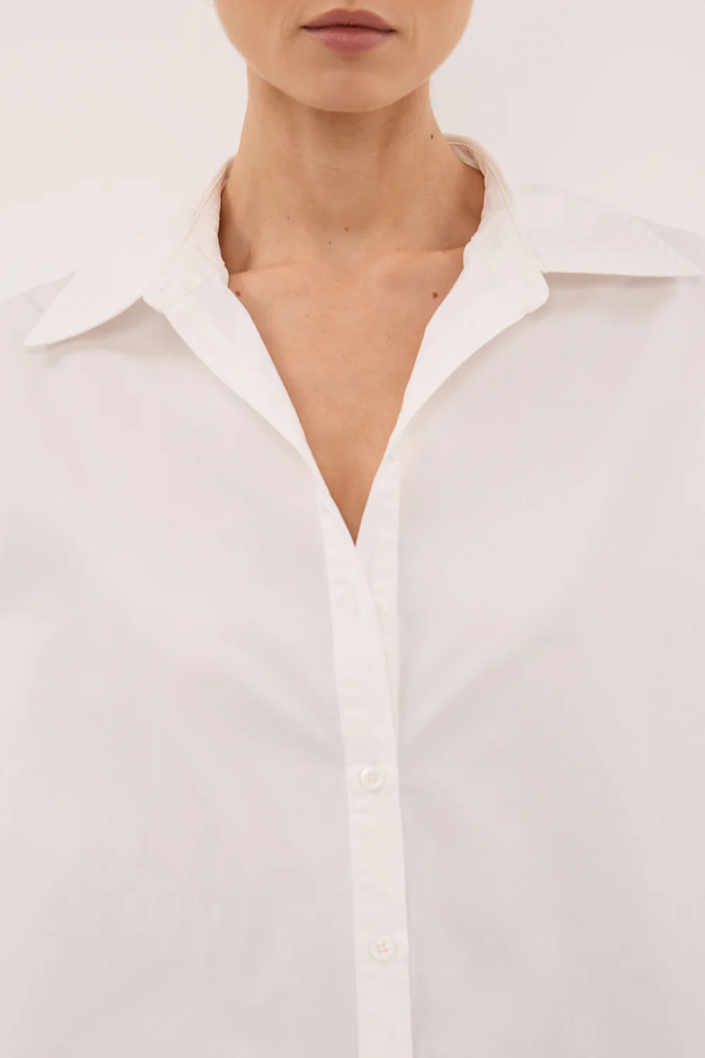 RAE WHITE LIGHT WEIGHT COTTON SHIRT - Image 4
