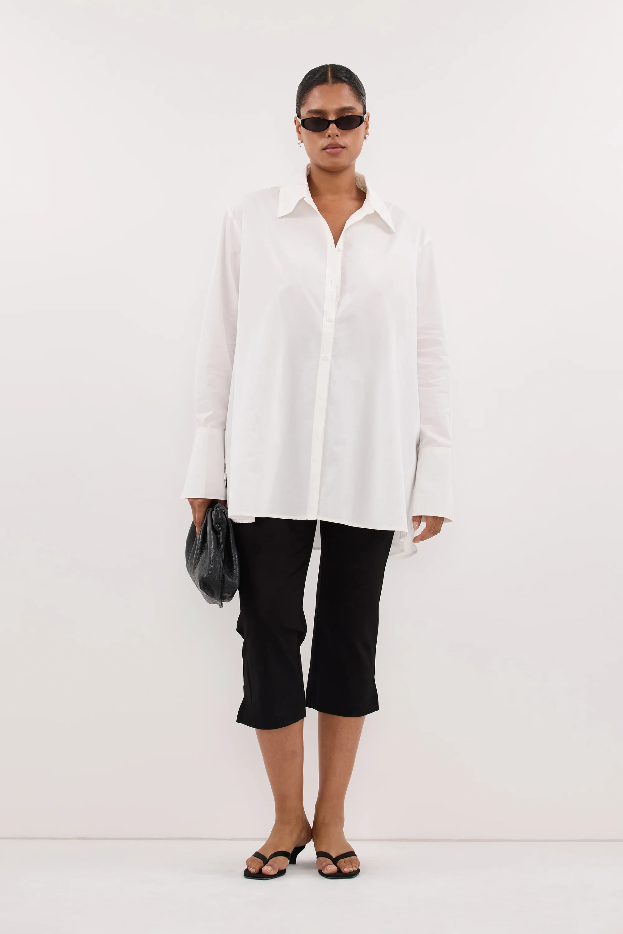 RAE WHITE LIGHT WEIGHT COTTON SHIRT - Image 5