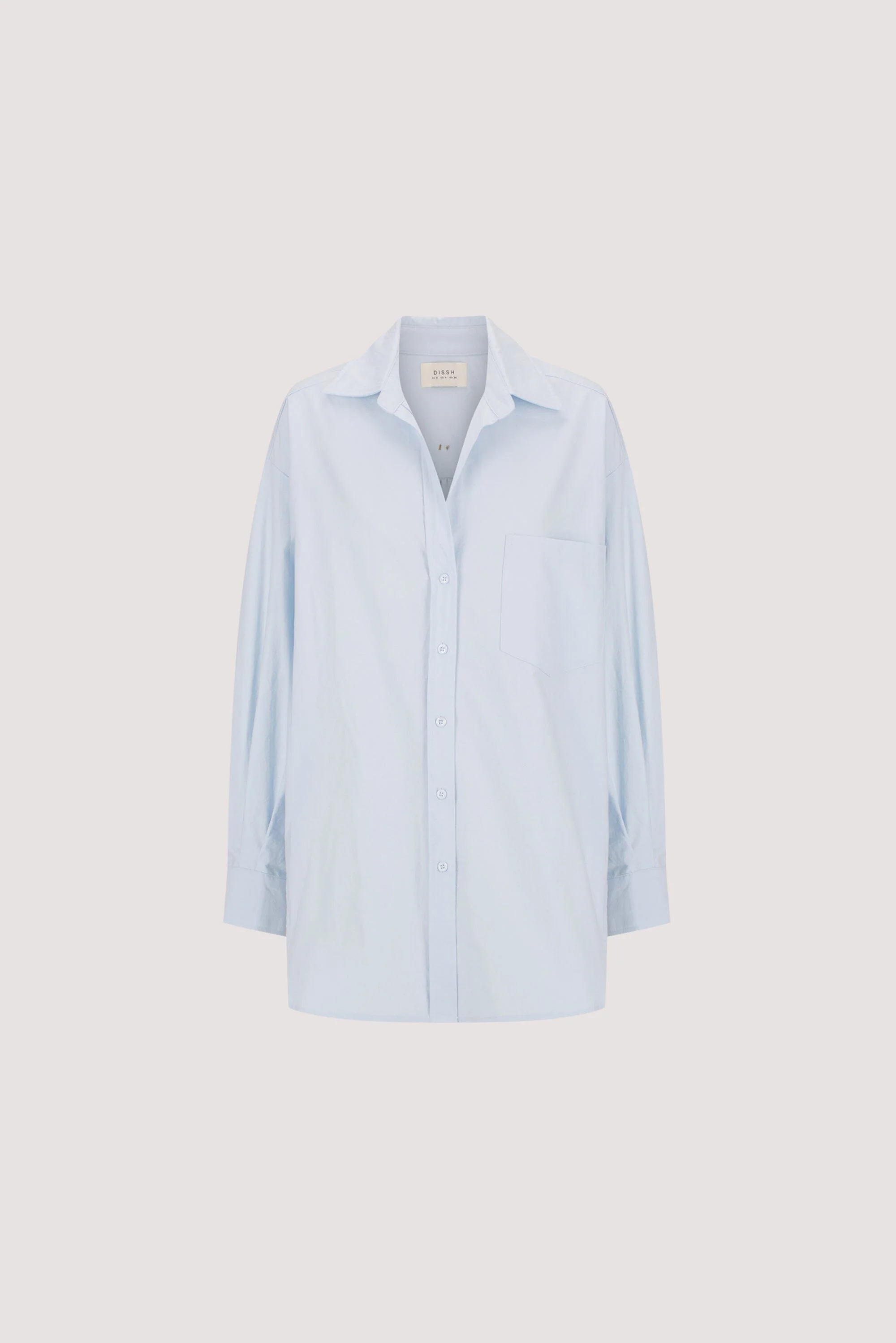 RHEA 2.0 ICE BLUE OVERSIZED COTTON SHIRT - Image 8