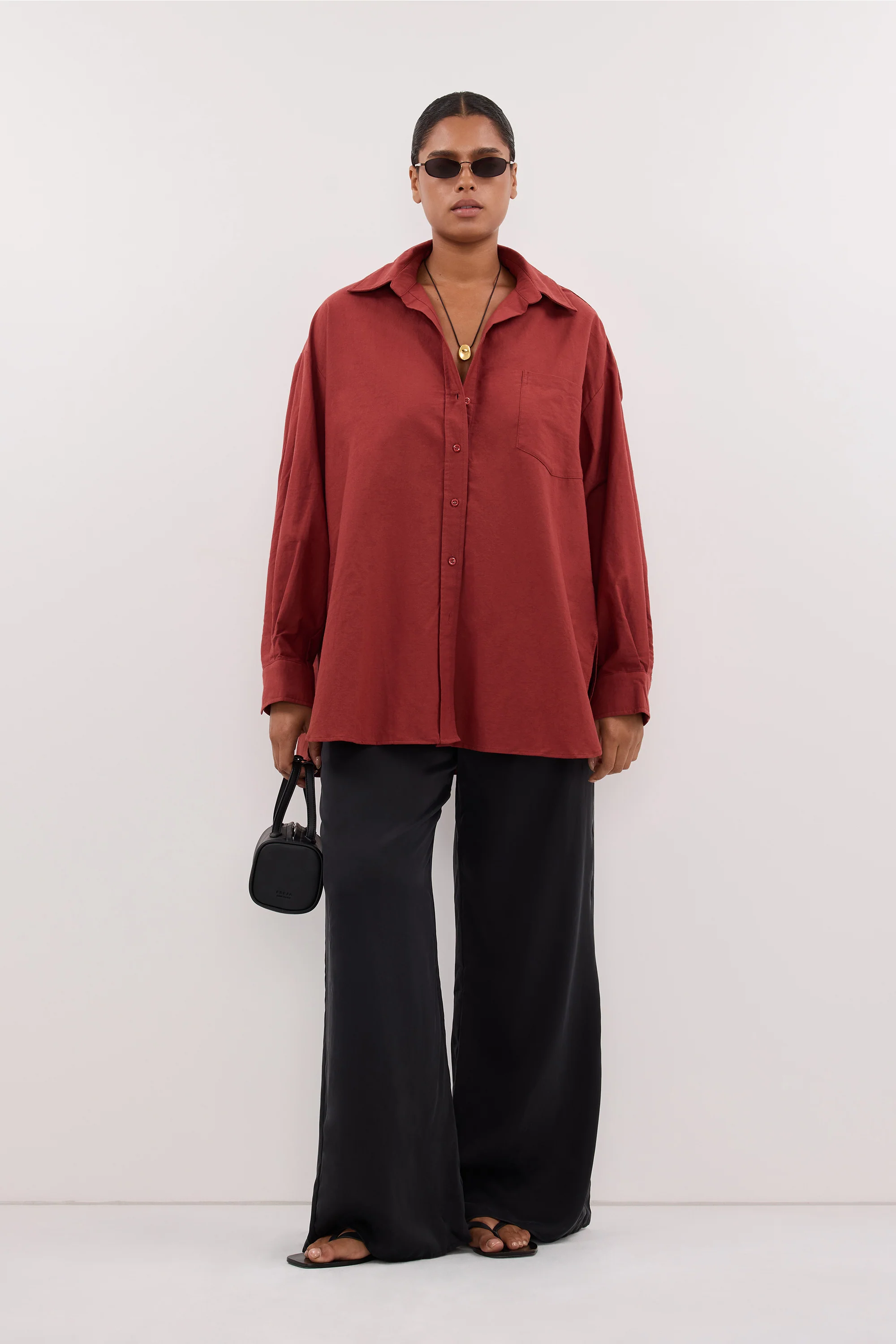 RHEA 2.0 SAHARA OVERSIZED COTTON SHIRT - Image 6