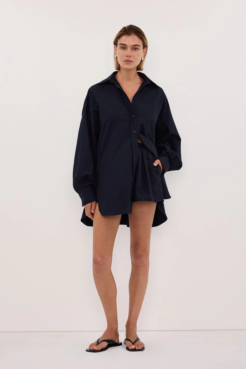 RHEA INK DRAWSTRING COTTON SHORT