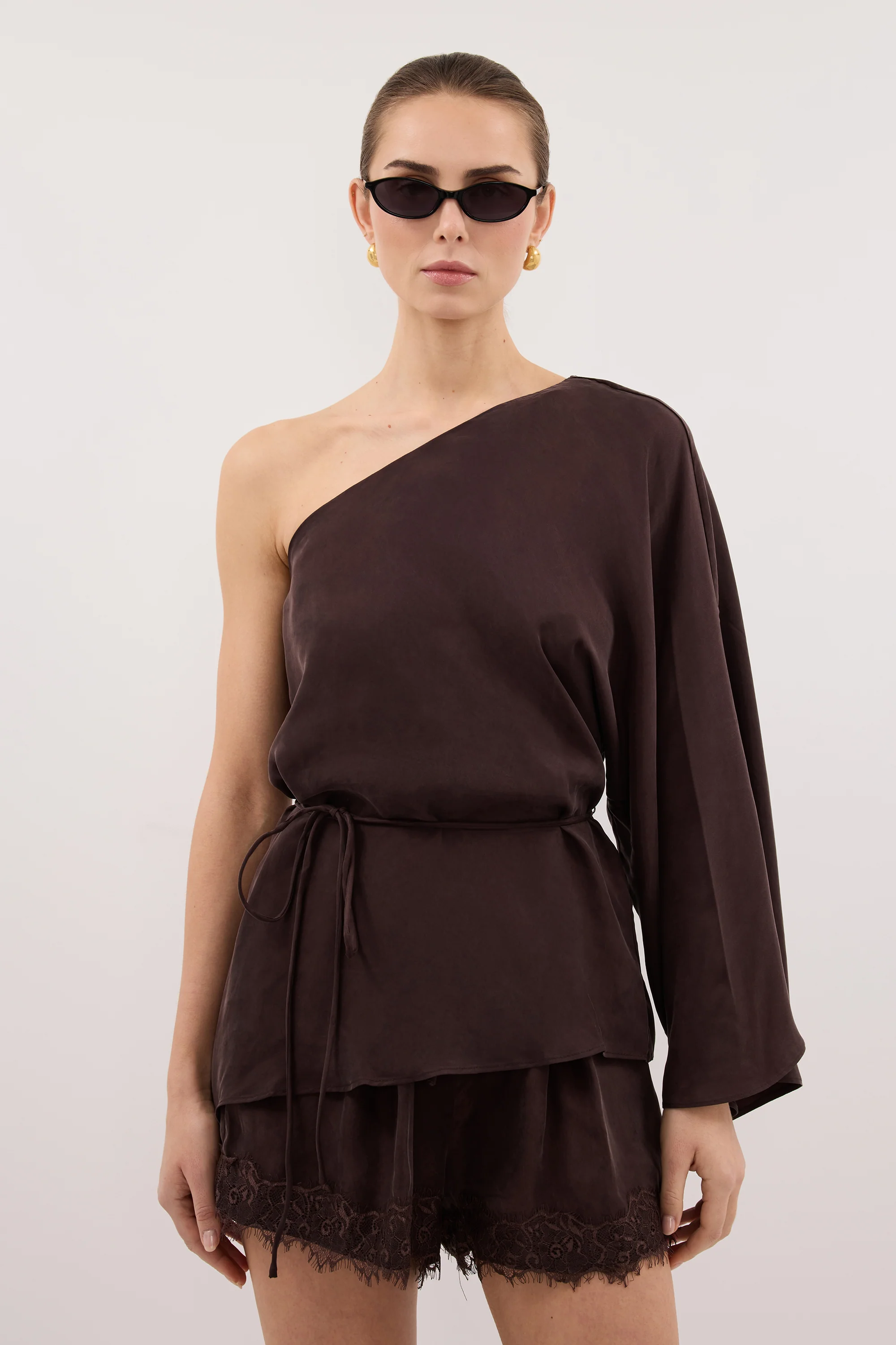 RODEO PLUM CHOC CUPRO ASYM TOP - Image 2