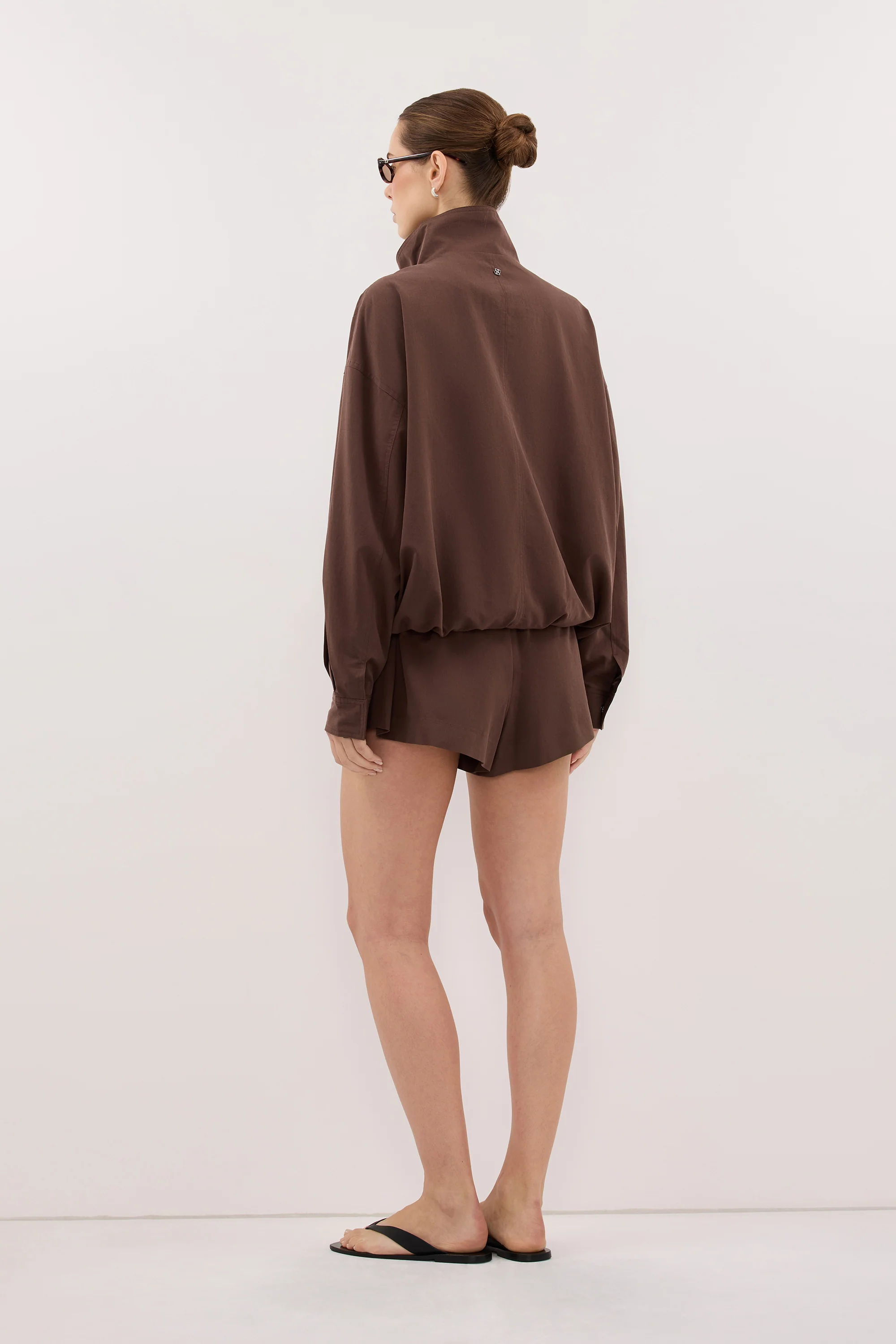 RORY MILK CHOC LIGHTWEIGHT TRACK JACKET - Image 3