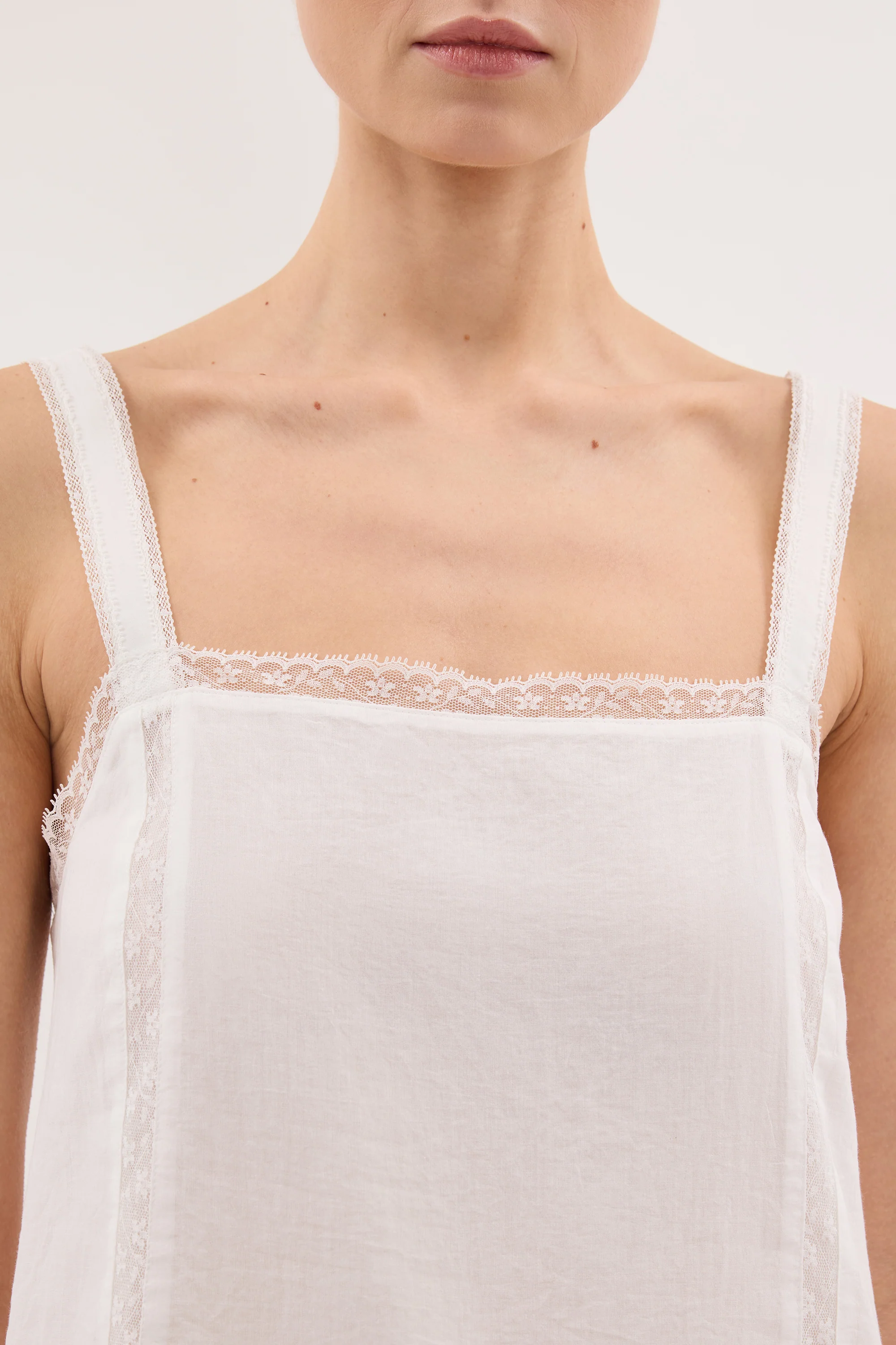 ROSIN WHITE COTTON VOILE TOP - Image 6