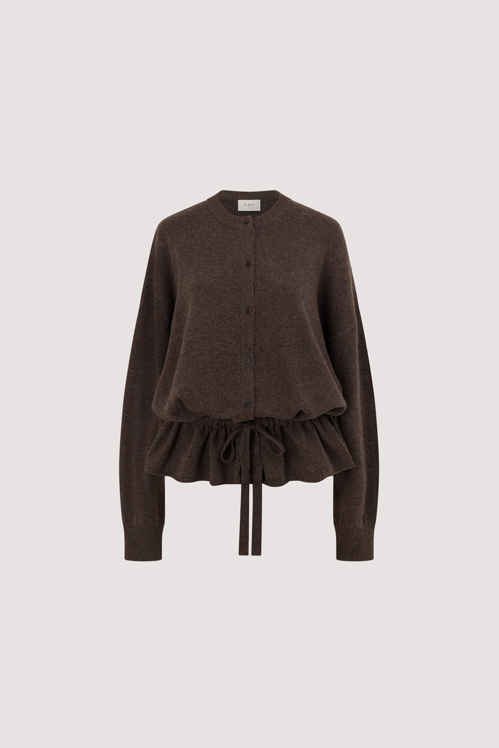 SAILOR CHOC MARLE BELTED CARDIGAN - Image 6