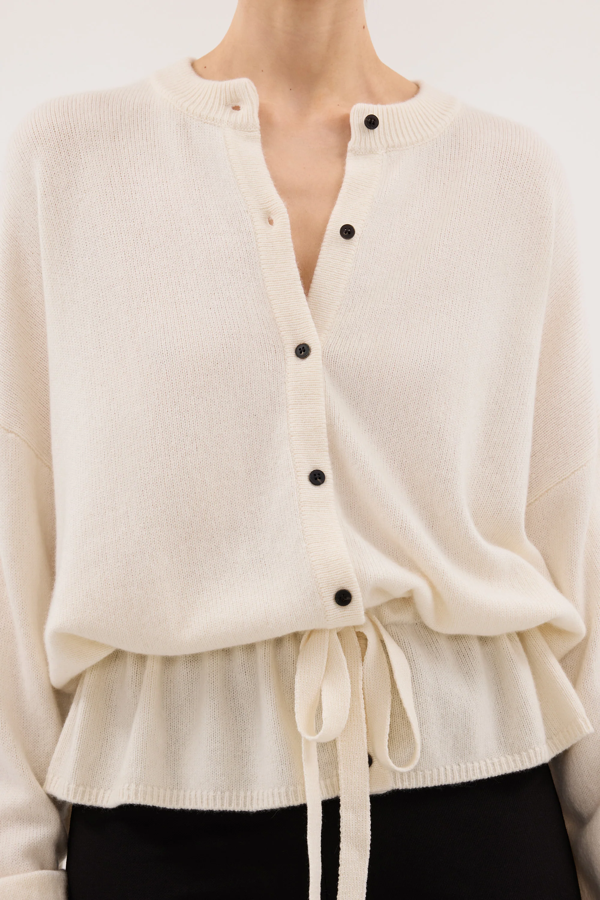 SAILOR IVORY BELTED CARDIGAN - Image 4