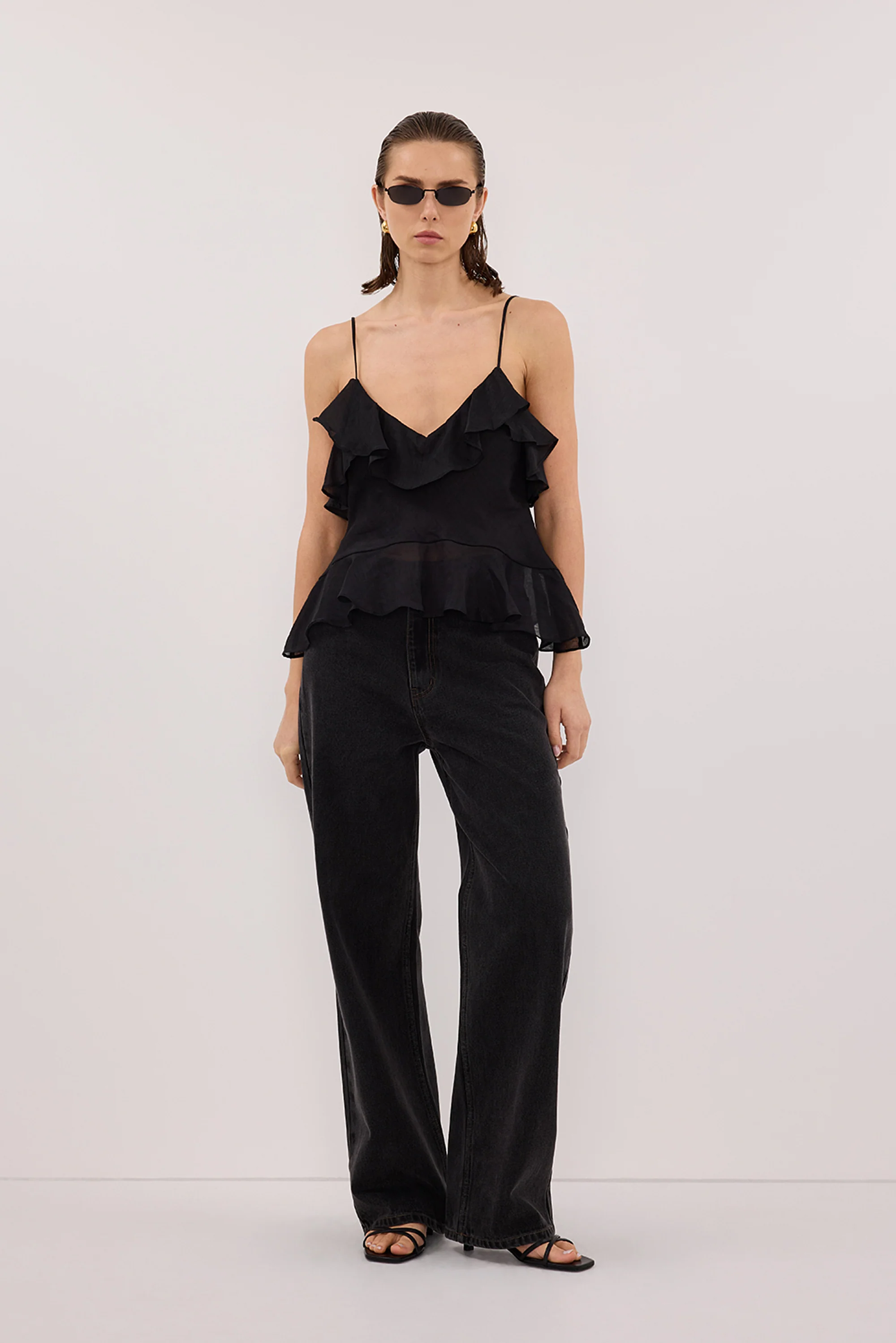 SARA BLACK RAMIE CAMI TOP