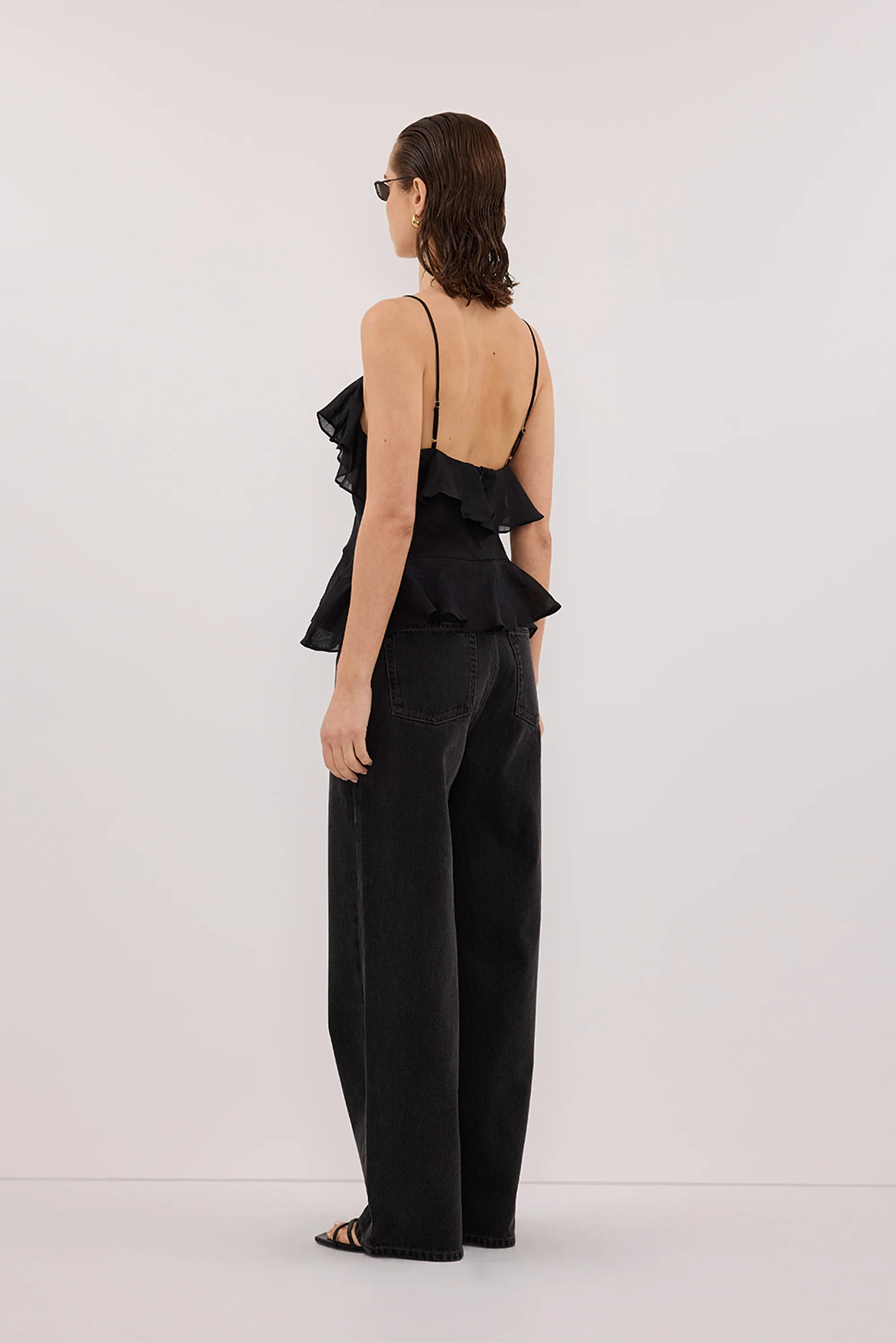 SARA BLACK RAMIE CAMI TOP - Image 4