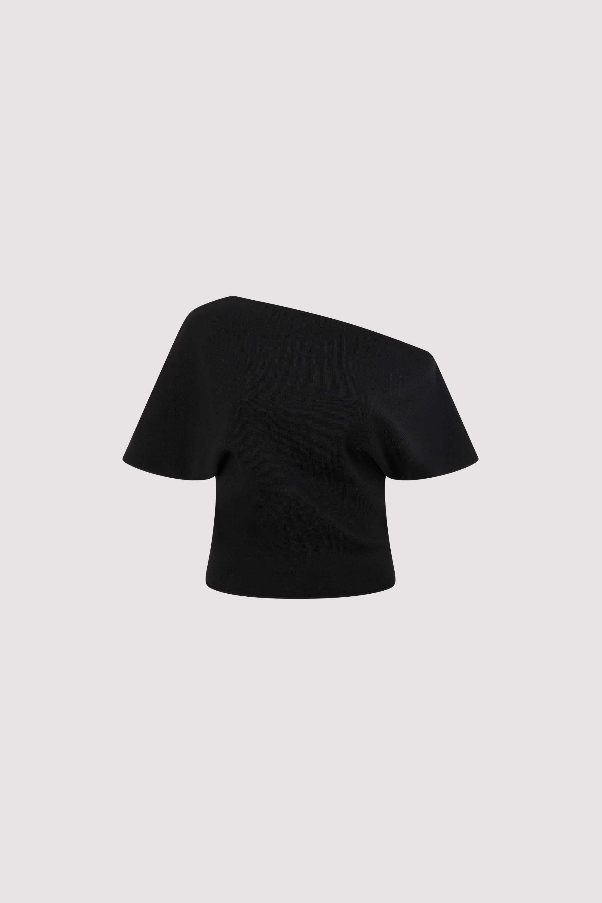 SCARLETT BLACK ASYM KNIT TOP - Image 5