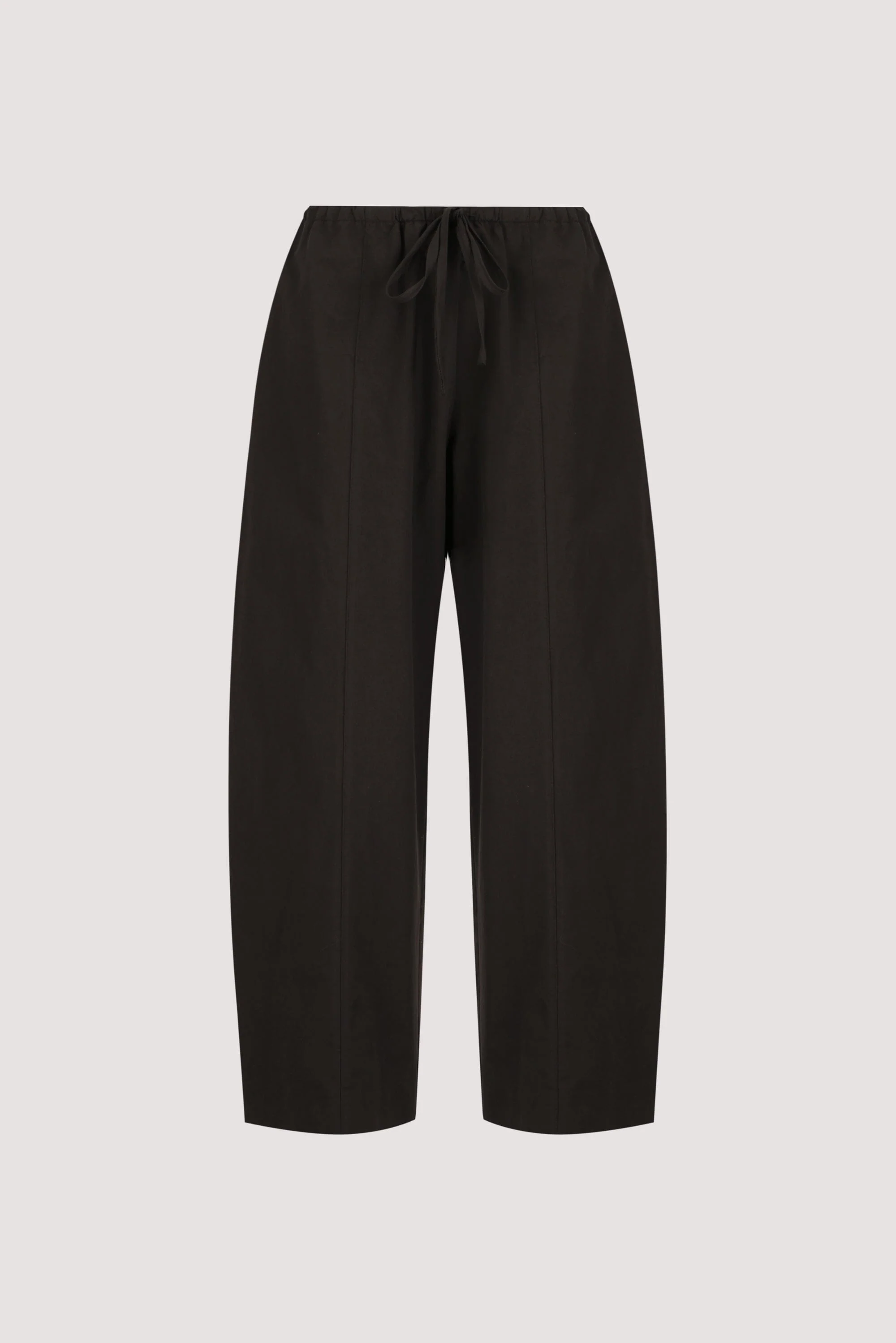 SCOUT BLACK COTTON BARREL LEG PANT - Image 8