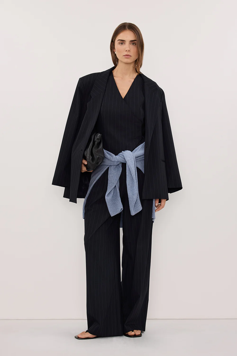 SIAN INK STRIPE TAILORED WIDE PANT - Image 7