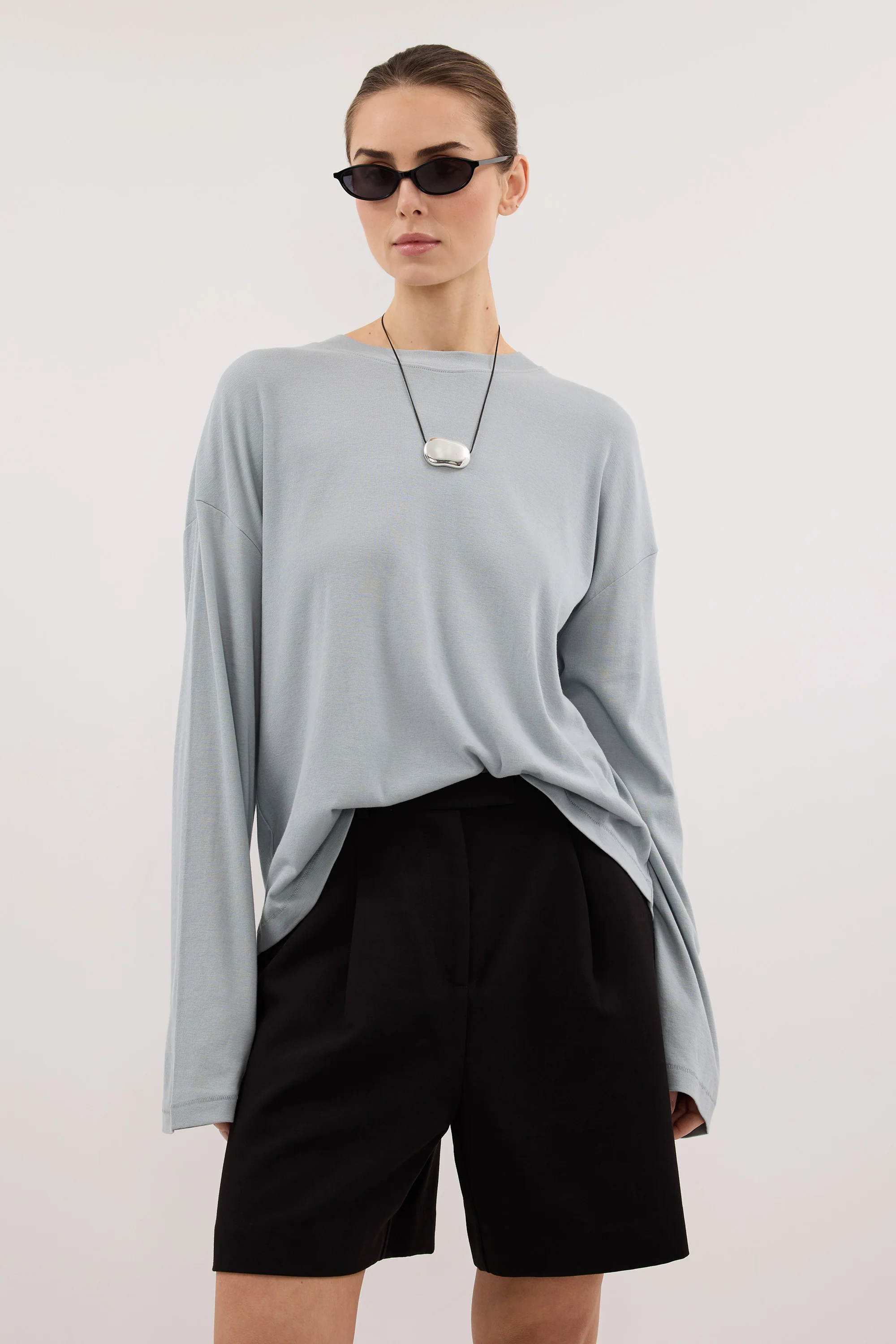 SLOANE MINERAL LONG SLEEVE CREW KNIT TOP - Image 2