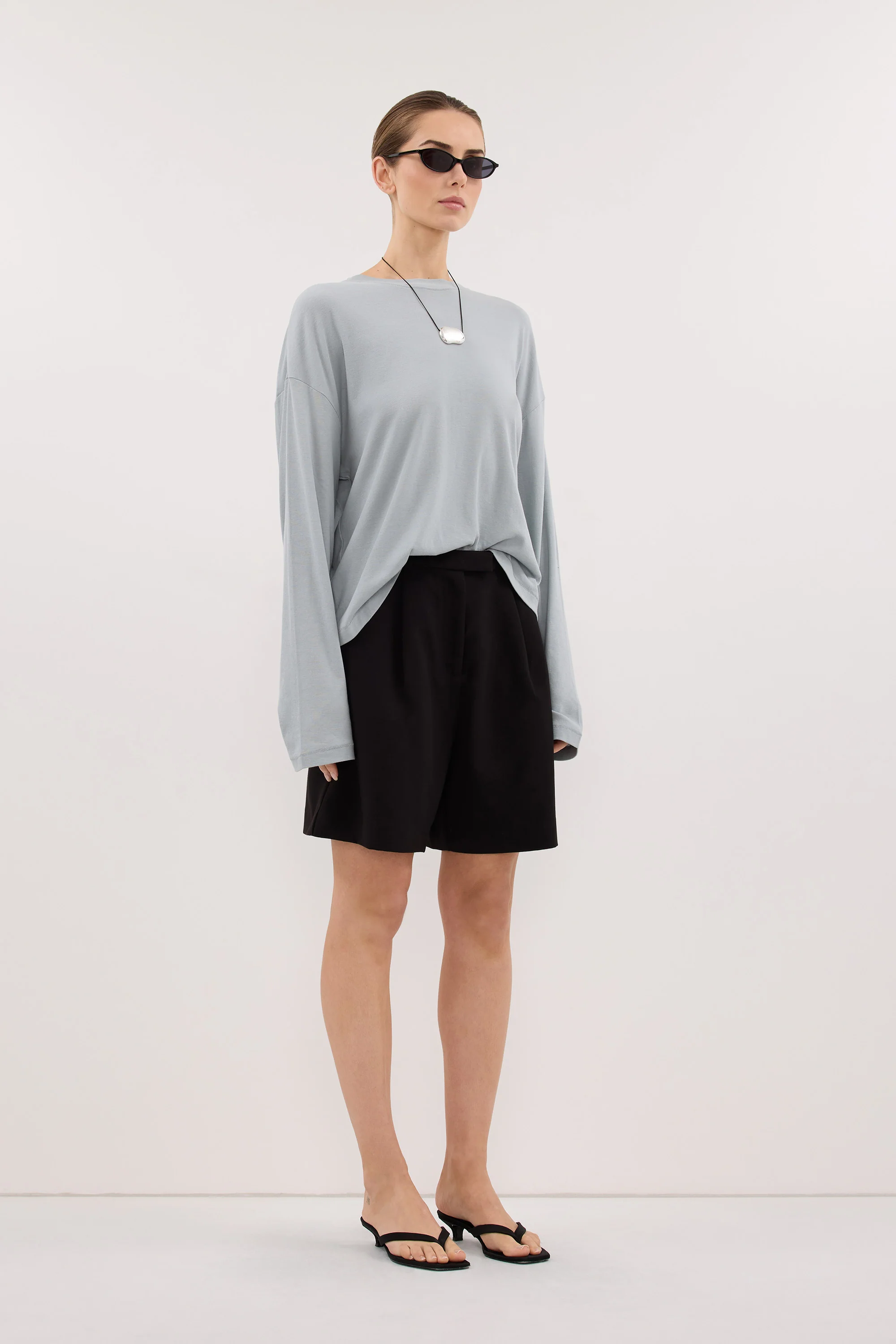 SLOANE MINERAL LONG SLEEVE CREW KNIT TOP - Image 4