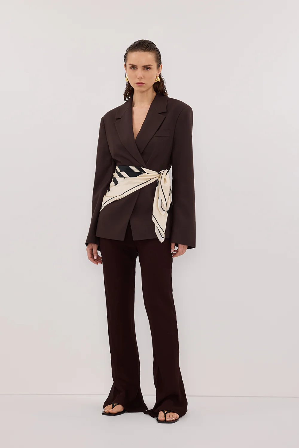SUNTIA DARK CHOC BIAS PANTS