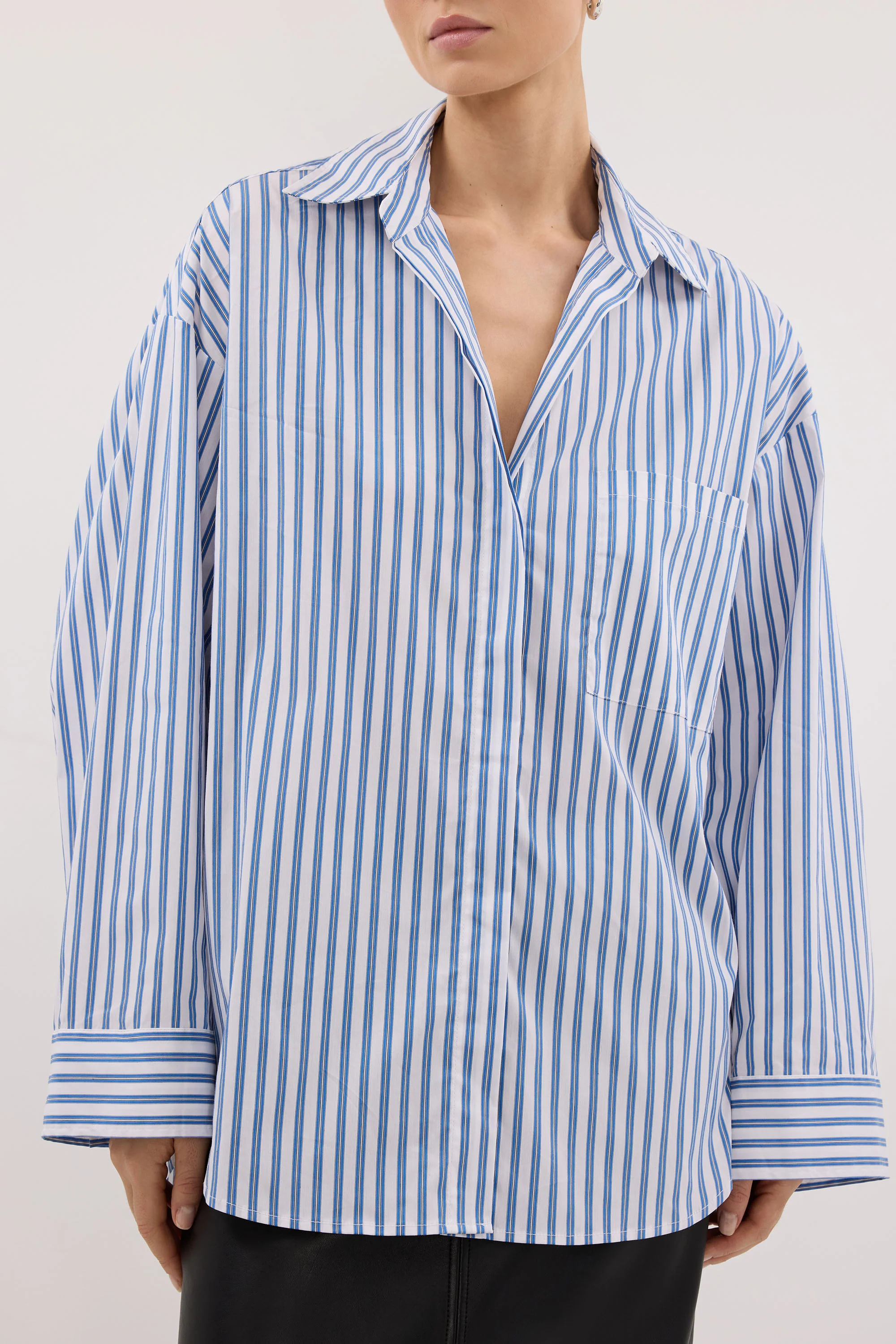 TALISE BLUE STRIPE SHIRT - Image 5