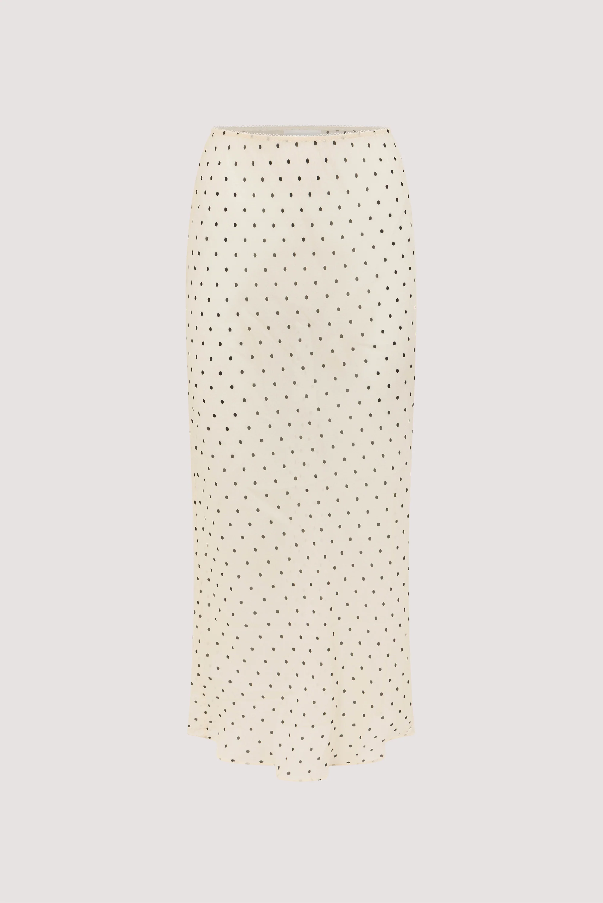 VANESSA SANDSTONE SHEER SPOT MIDI SKIRT - Image 9