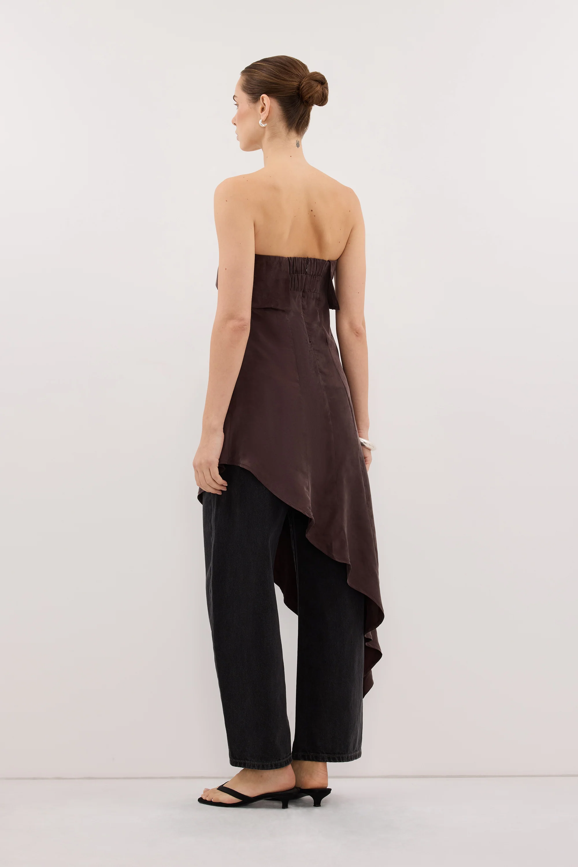 VENUS PLUM CHOC CUPRO ASYM TOP - Image 3