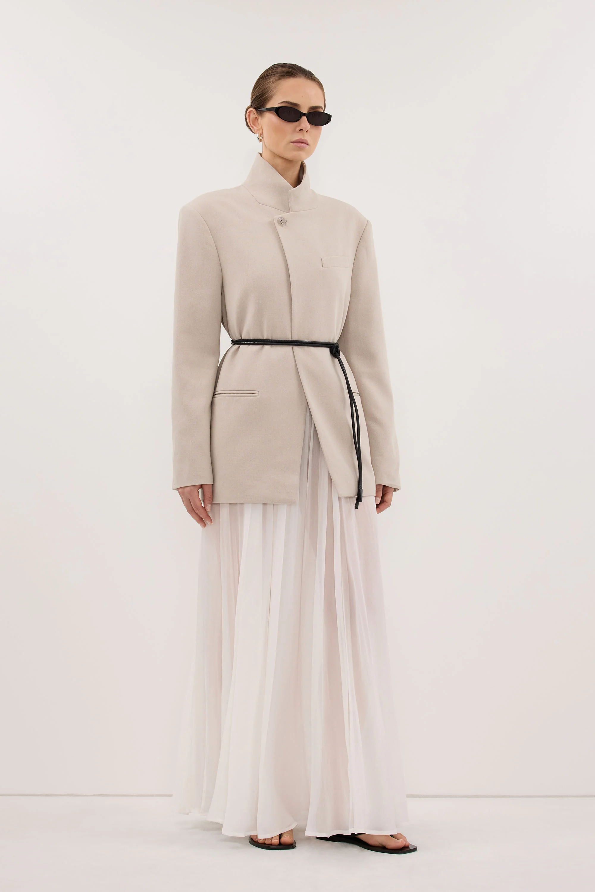 VIDA MUSHROOM STAND COLLAR BLAZER - Image 3