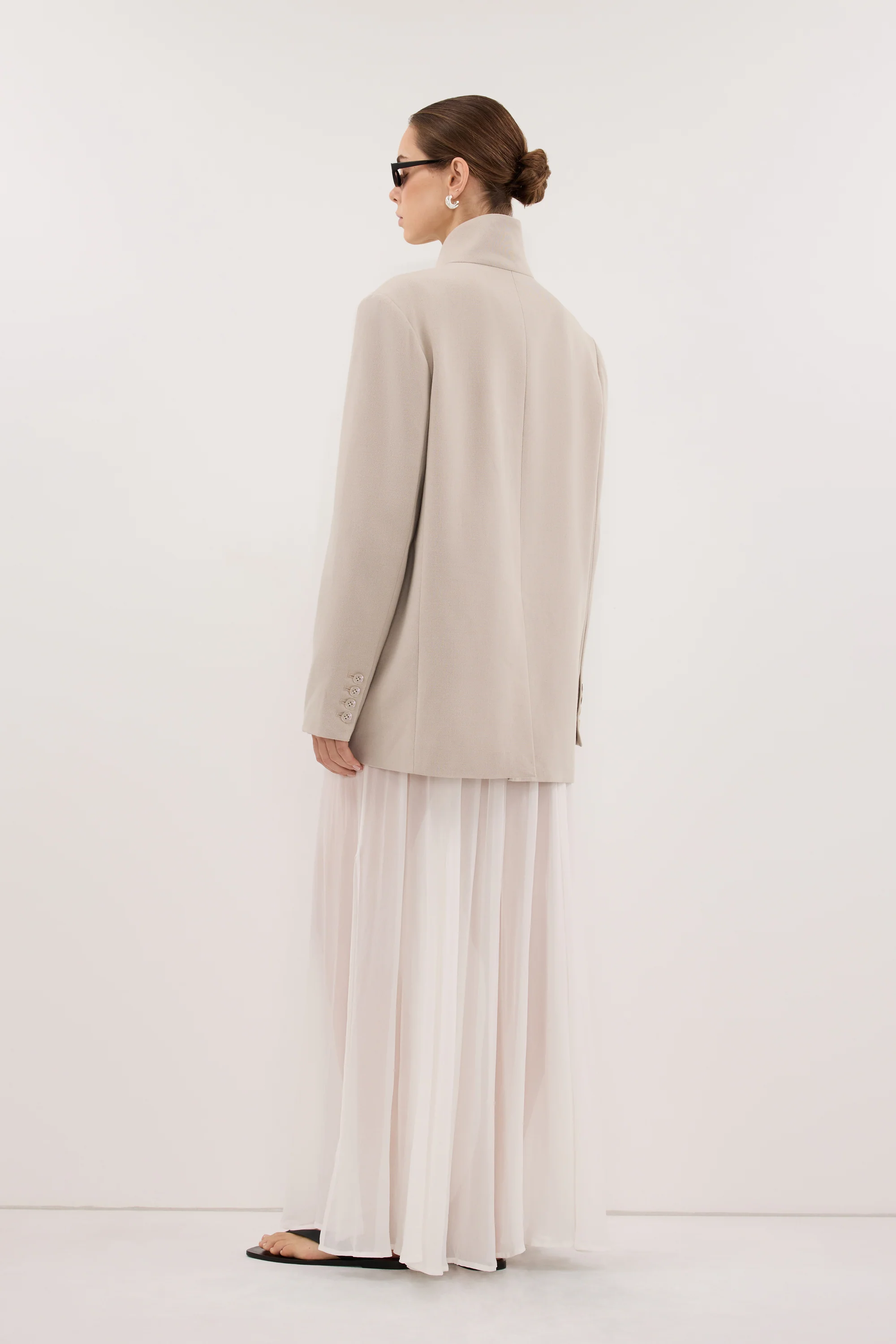 VIDA MUSHROOM STAND COLLAR BLAZER - Image 4