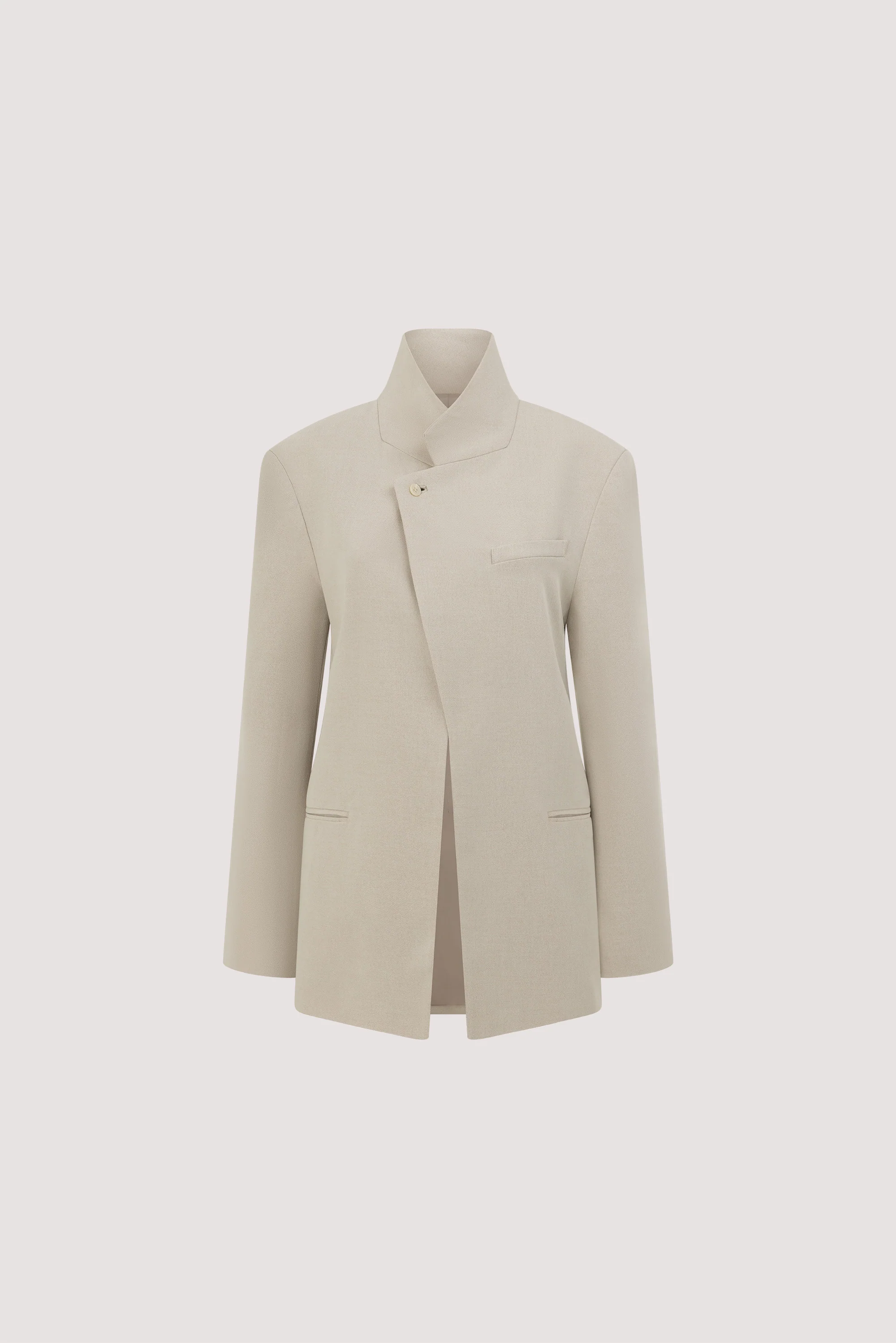 VIDA MUSHROOM STAND COLLAR BLAZER - Image 9