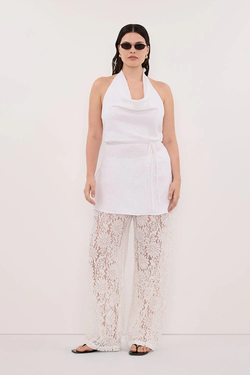 WILMA WHITE LACE PANT - Image 5
