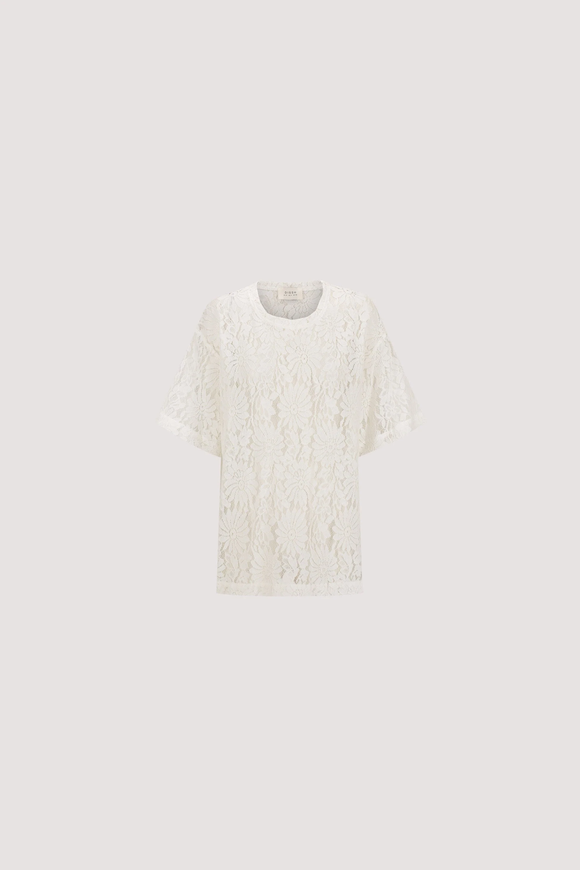 WILMA WHITE LACE TEE - Image 5