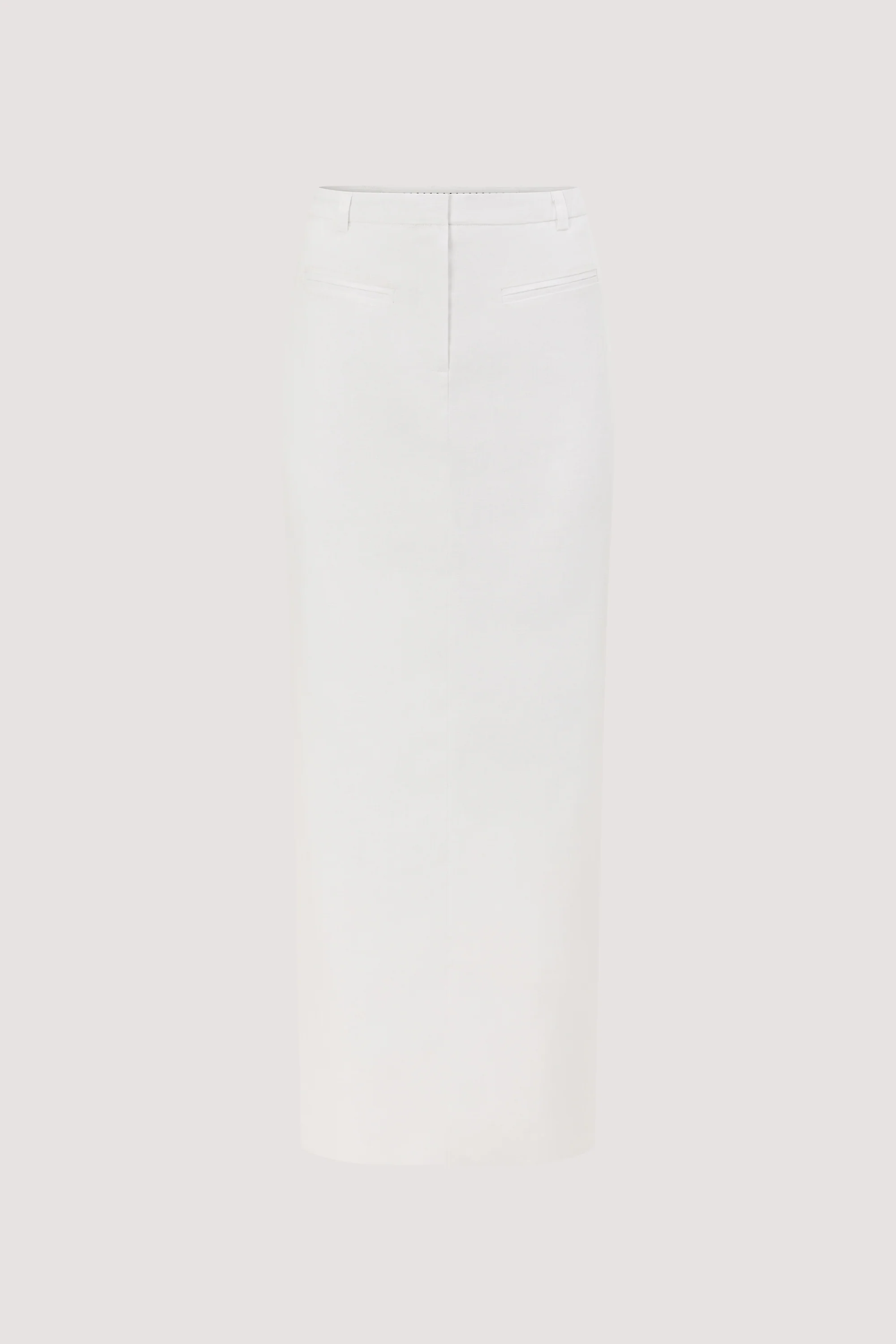 WINONA WHITE LINEN MIDI SKIRT - Image 6