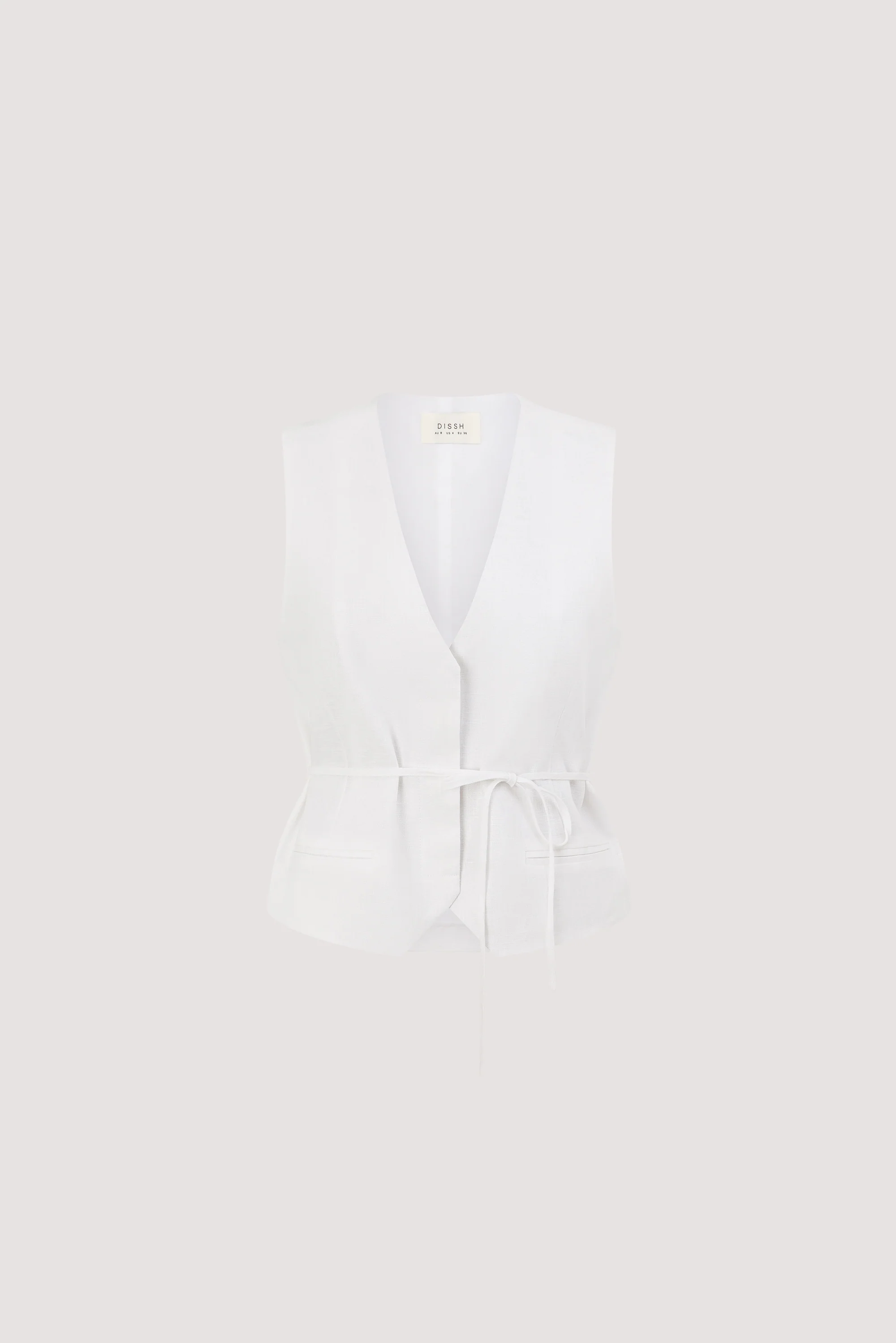 WINONA WHITE LINEN VEST - Image 6