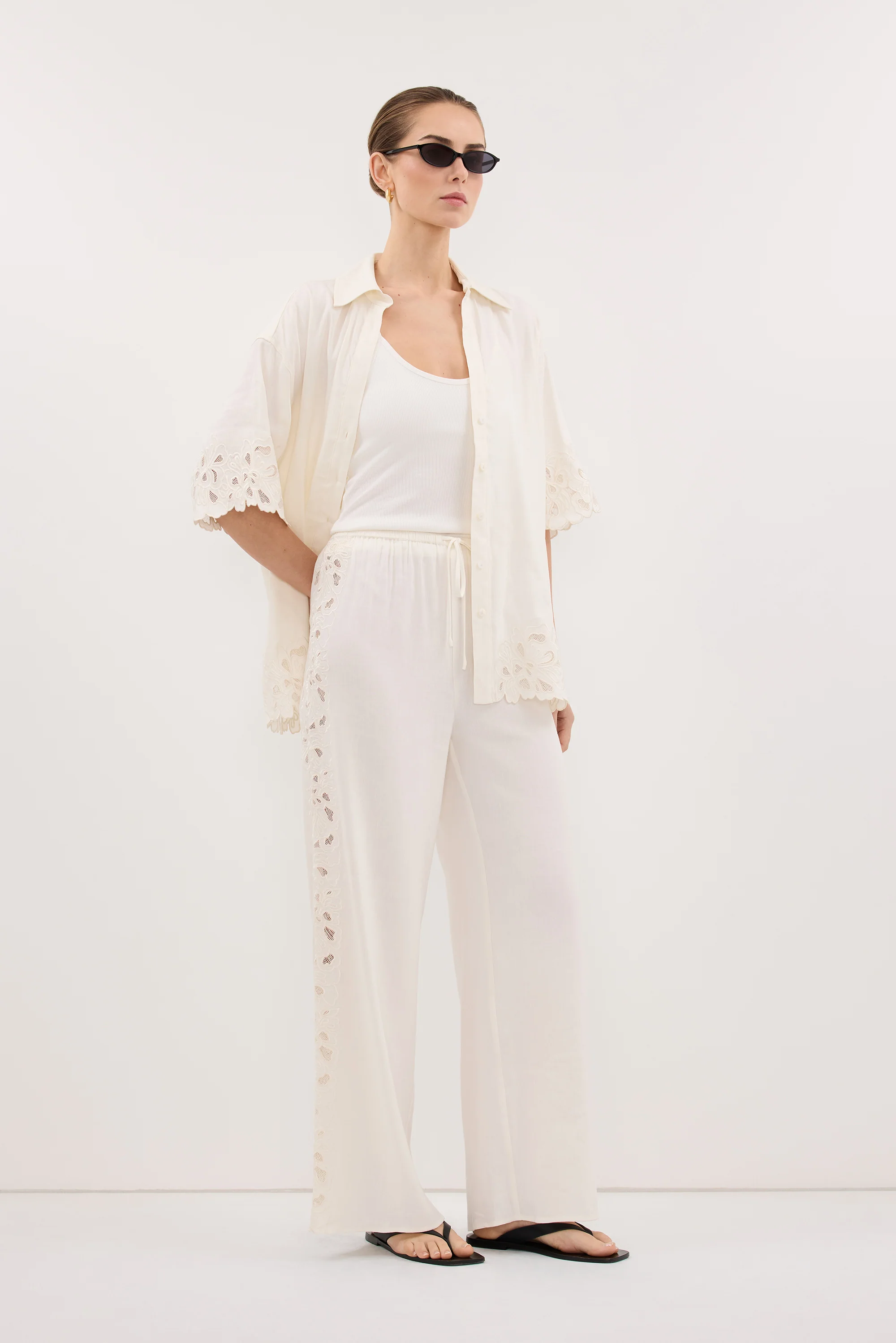 ZARIA OFF WHITE PANT - Image 4